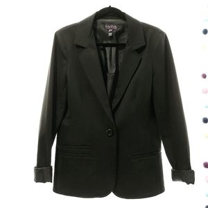 Long Tall Sally black blazer,  size 10 US